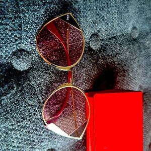 Fendi pink and purple  Cat Eye Sunglasses w/ case
